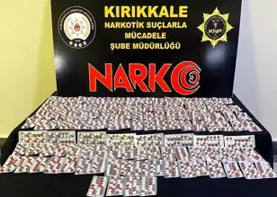 Kırıkkale'de 2 Bin 292 Sentetik Ecza Ele Geçirildi, 4 Gözaltı