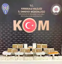 Kırıkkale'de Binlerce Kaçak Makaron Ele Geçirildi