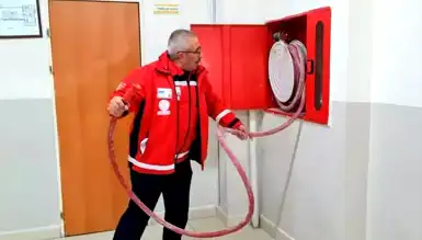 Kırıkkale Okul Pansiyonlarında Yangın Tatbikatı